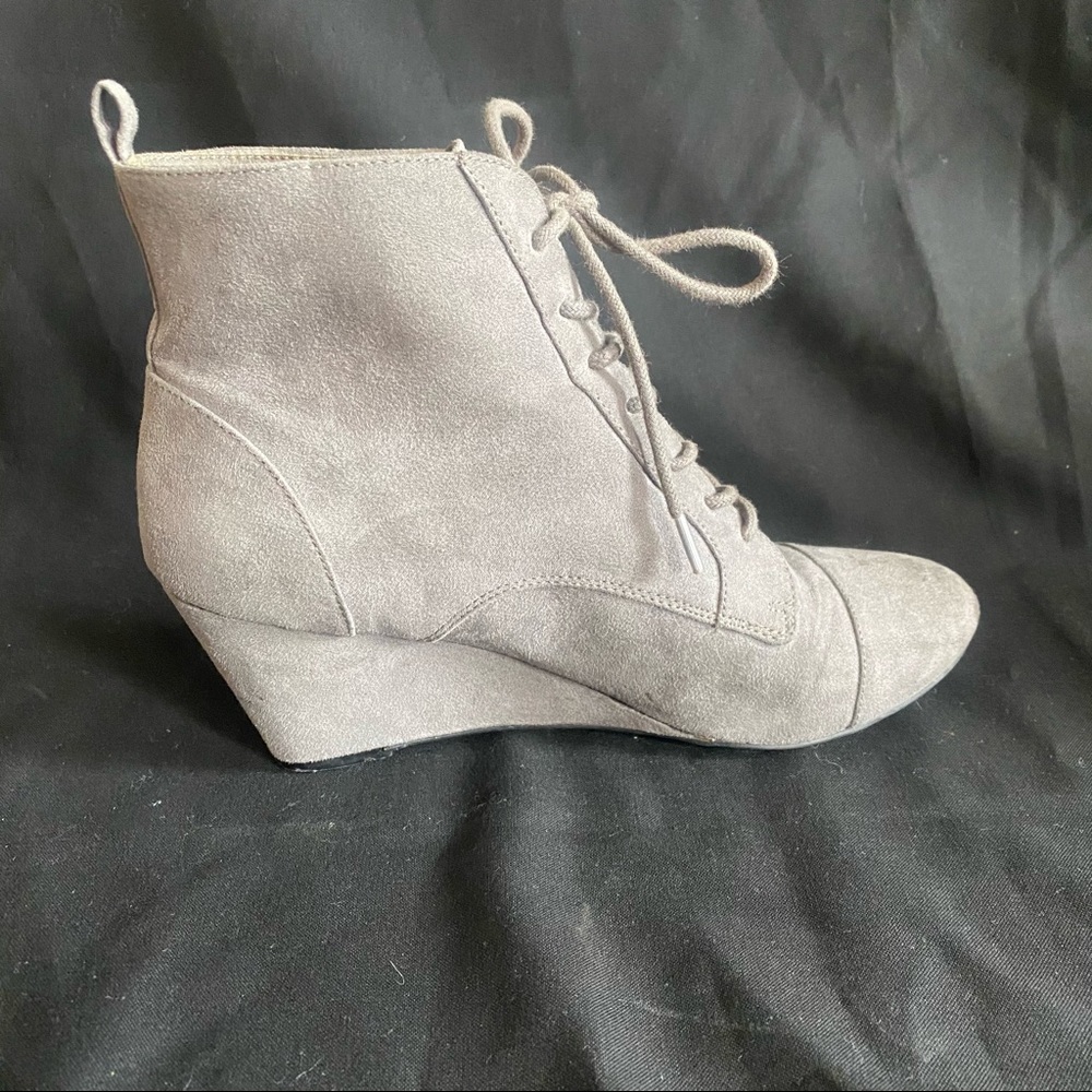 Zara Suede Wedge Booties - Picture 8 of 10